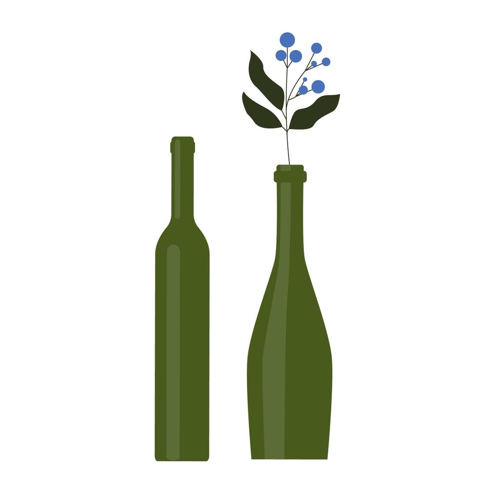 fondo de patrón plano minimalista de botella vector