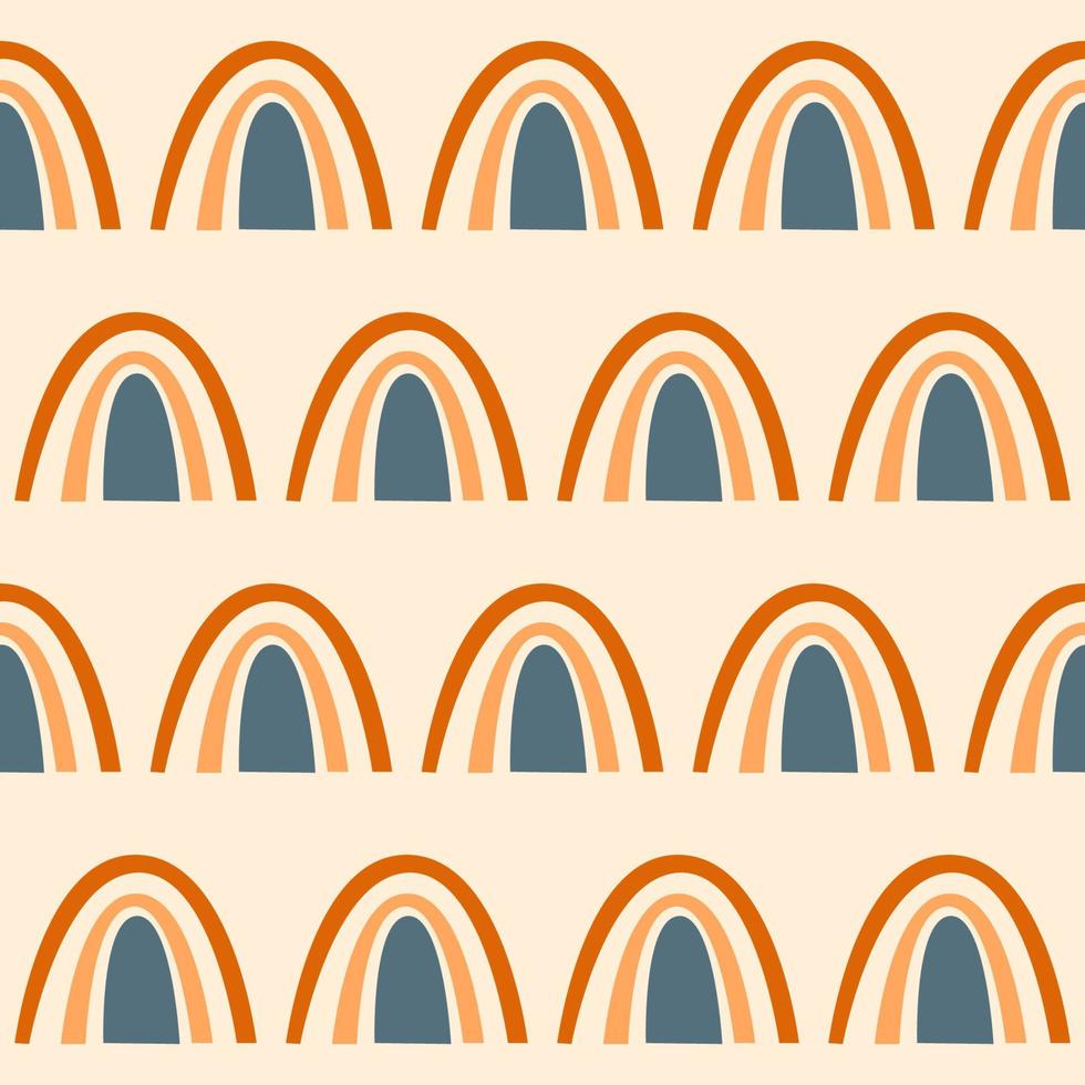 Rainbow seamless pattern background. Rainbow fabric textile print for baby closes, nursery wallpaper, kid shop wrapping paper vector