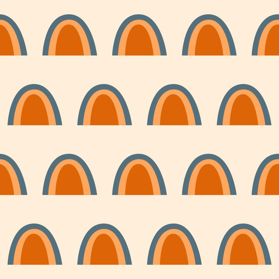 Rainbow seamless pattern background. Rainbow fabric textile print for baby closes, nursery wallpaper, kid shop wrapping paper vector