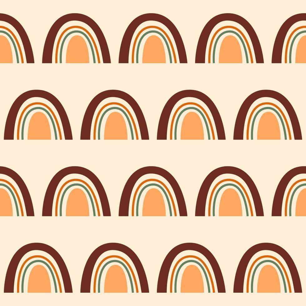 Rainbow seamless pattern background. Rainbow fabric textile print for baby closes, nursery wallpaper, kid shop wrapping paper vector