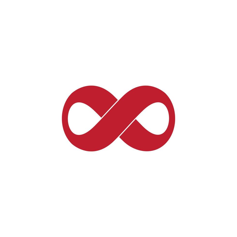 infinity curves overlapping smooth design symbol logo vector