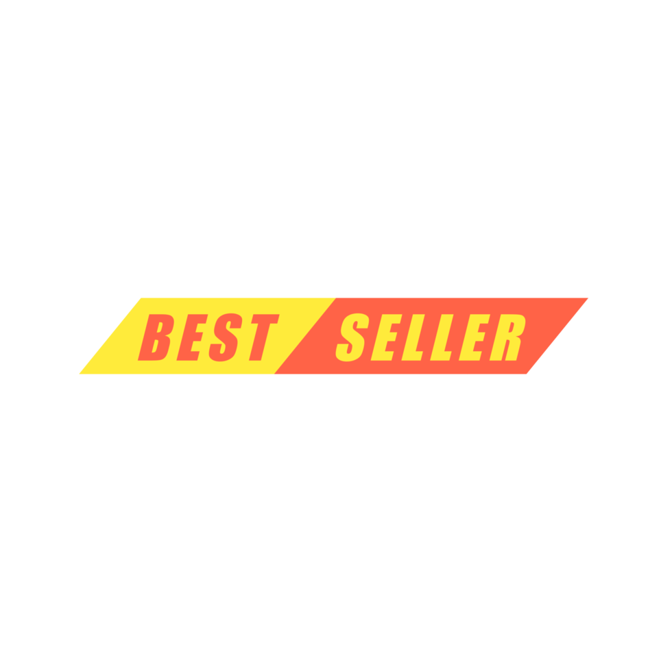 best-seller, pôster, banner com fundo transparente png