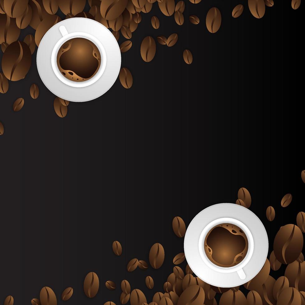 Modern and premium international coffee day greeting design vector