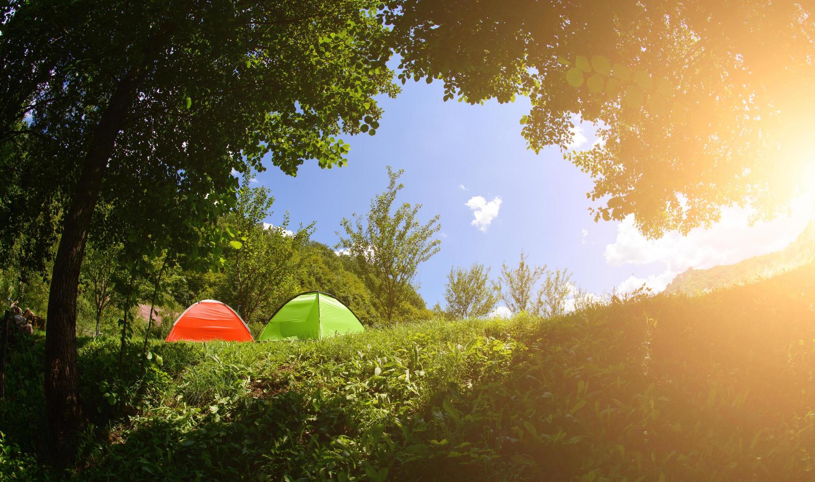 vista del campamento foto