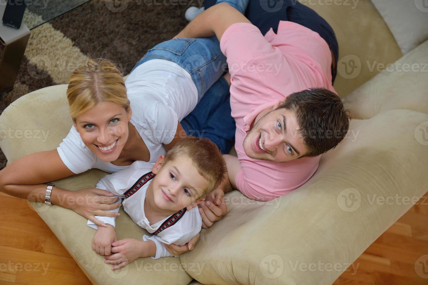 family at home photo