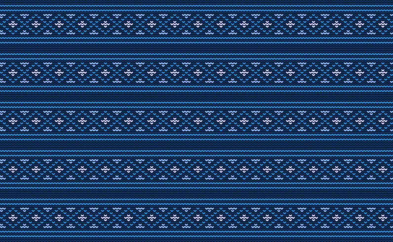 Blue Zigzag Embroidery Pattern, Rhombus Knitted Repeat Background, Vector Textile Template wallpaper