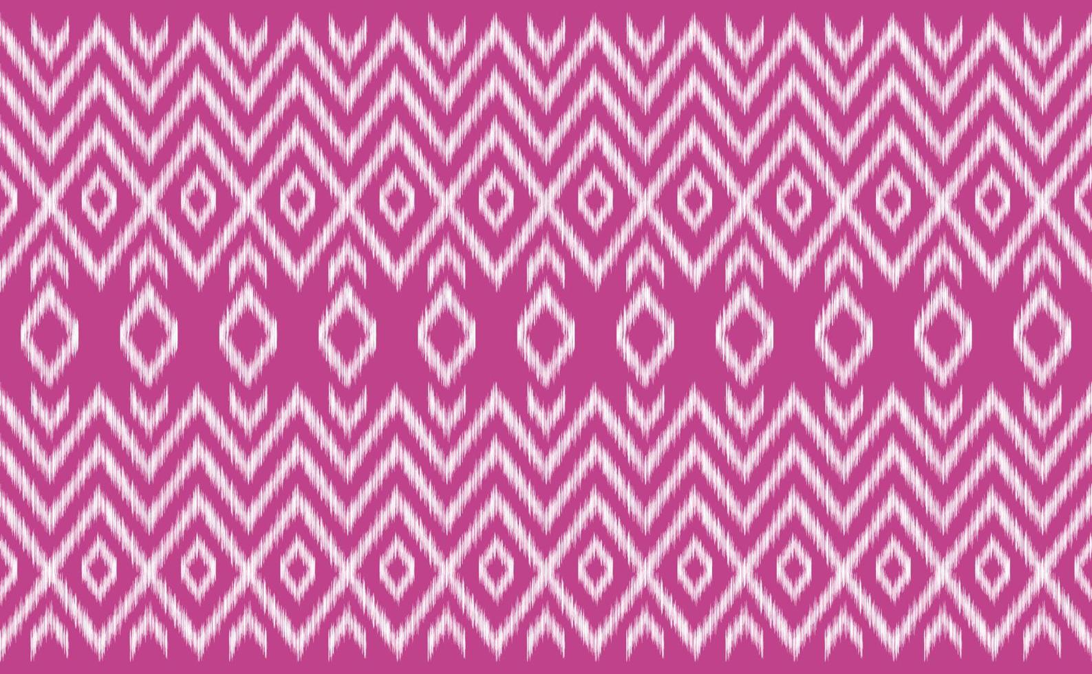 Embroidery pattern vector, Geometric ethnic fashion triangle background, Zigzag motif retro illustration vector