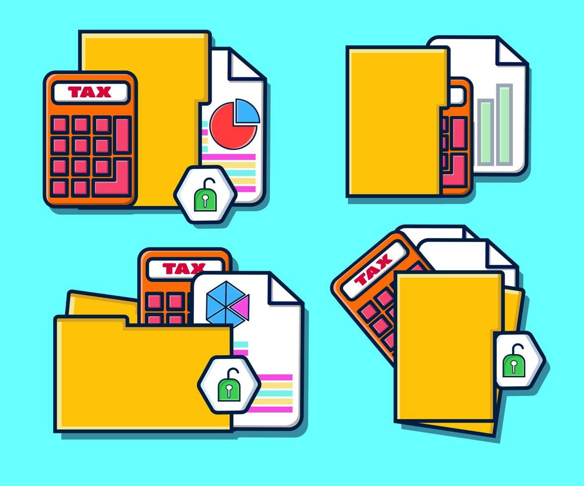 Set of business icon for card, presentation illustration and vector