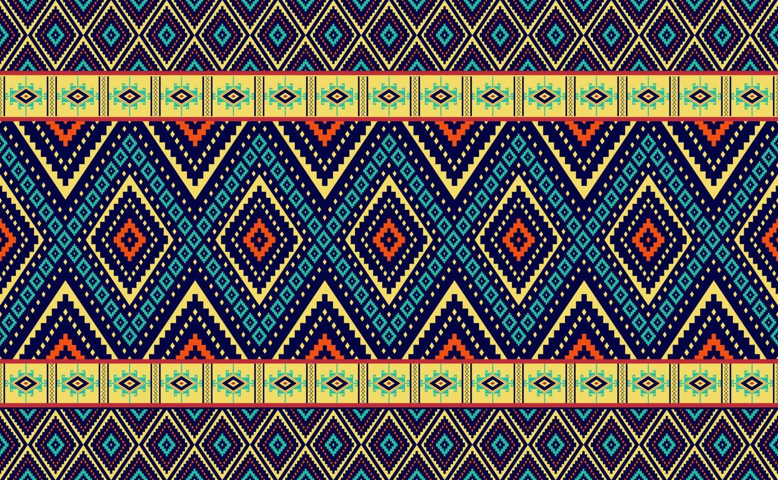 Geometric ethnic pattern, Embroidery handcraft motif background, Vector fashion aztec abstract for digital print