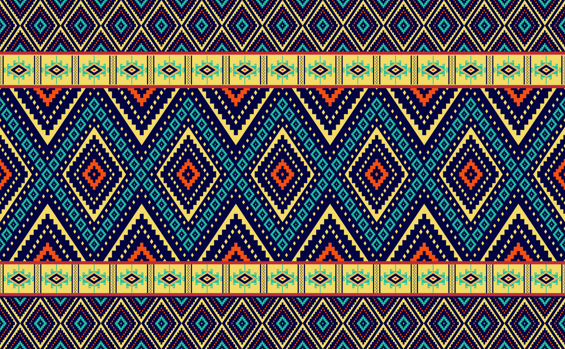 Geometric ethnic pattern, Embroidery handcraft motif background, Vector ...