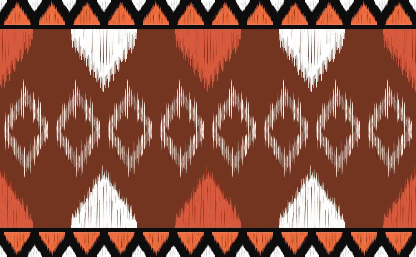 Embroidery pattern vector, Geometric ethnic element aztec background, Zigzag square texture for print vector