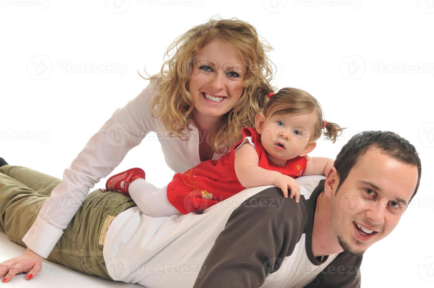 familia joven feliz foto