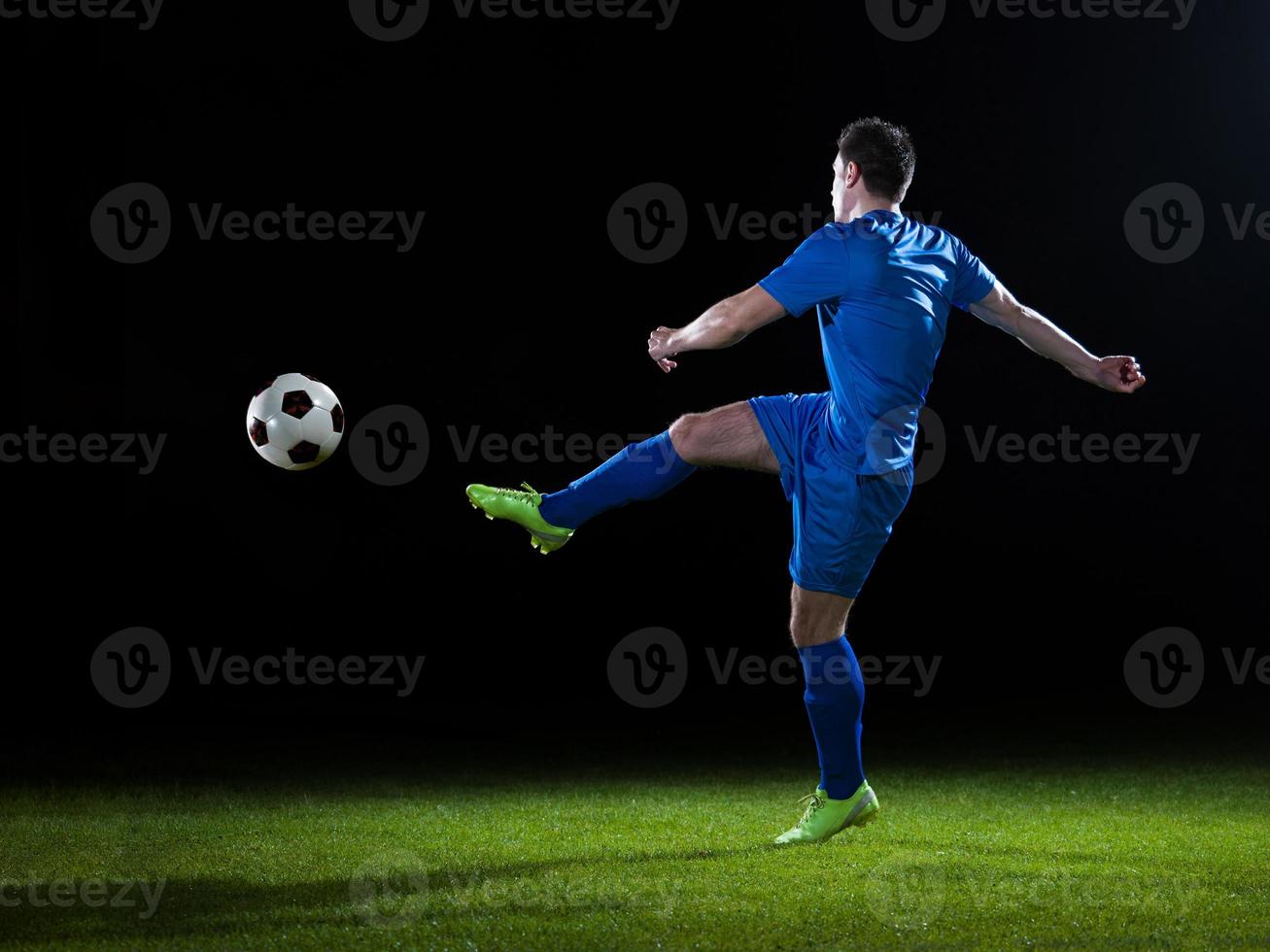 vista de jugador de futbol foto