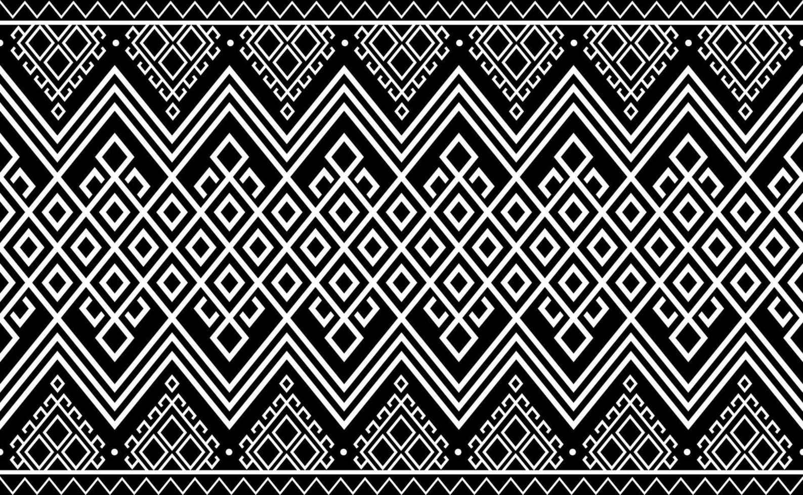 vector de patrón étnico, diseño geométrico abstracto sin fisuras, fondo de motivo tribal, tela gráfica en blanco y negro