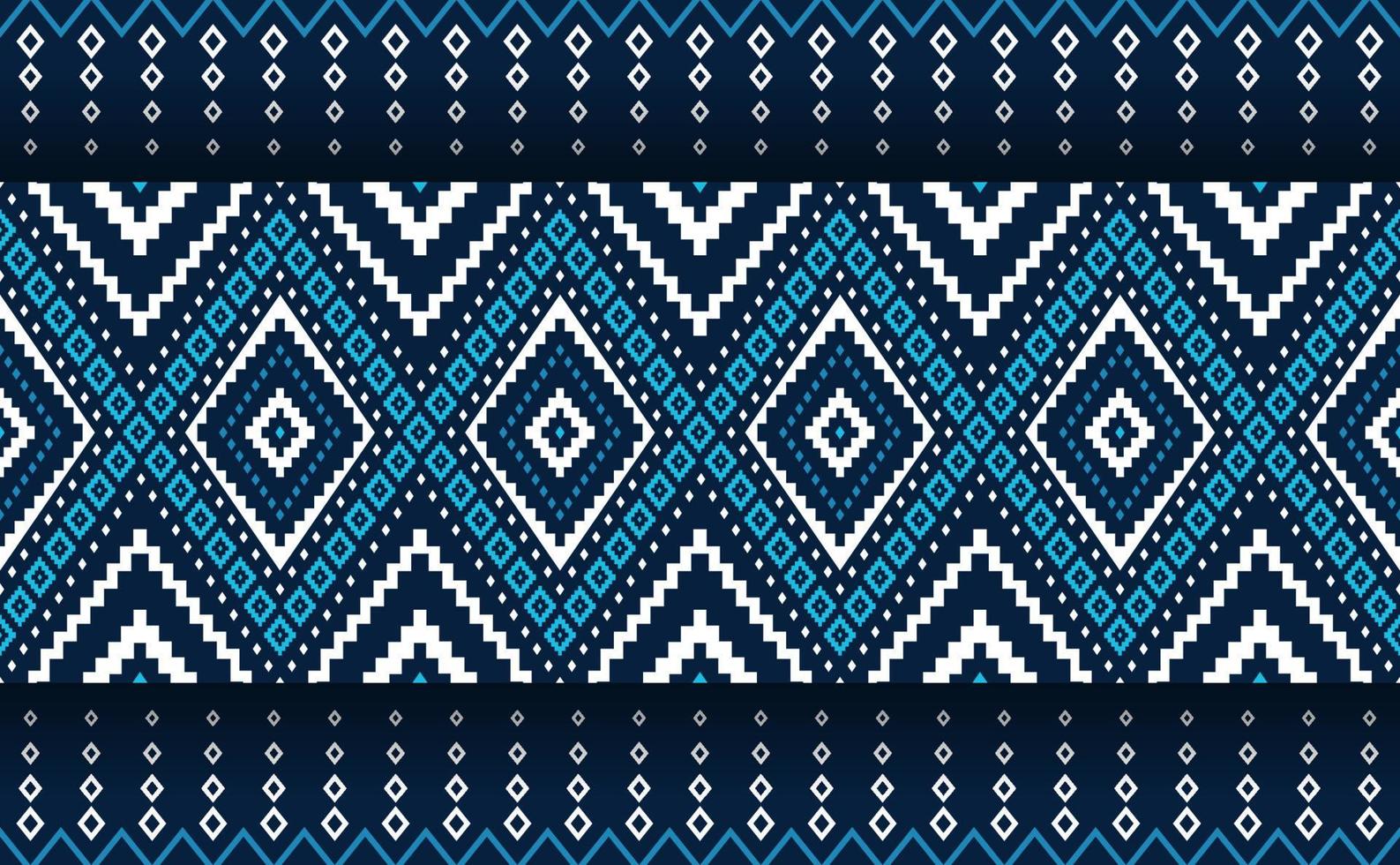 Geometric ethnic pattern, Embroidery craft batik background, Vector fashion motif retro illustration