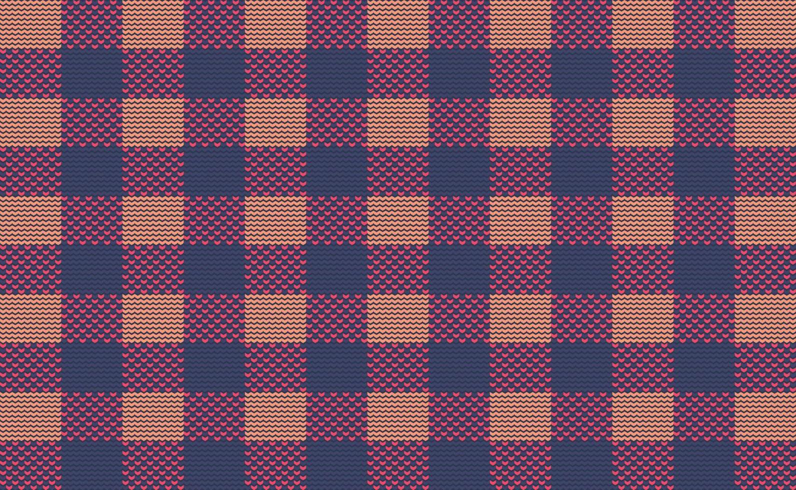 Knit Pattern Vector, Squares Embroidery Background, Geometric Texture illustration vector