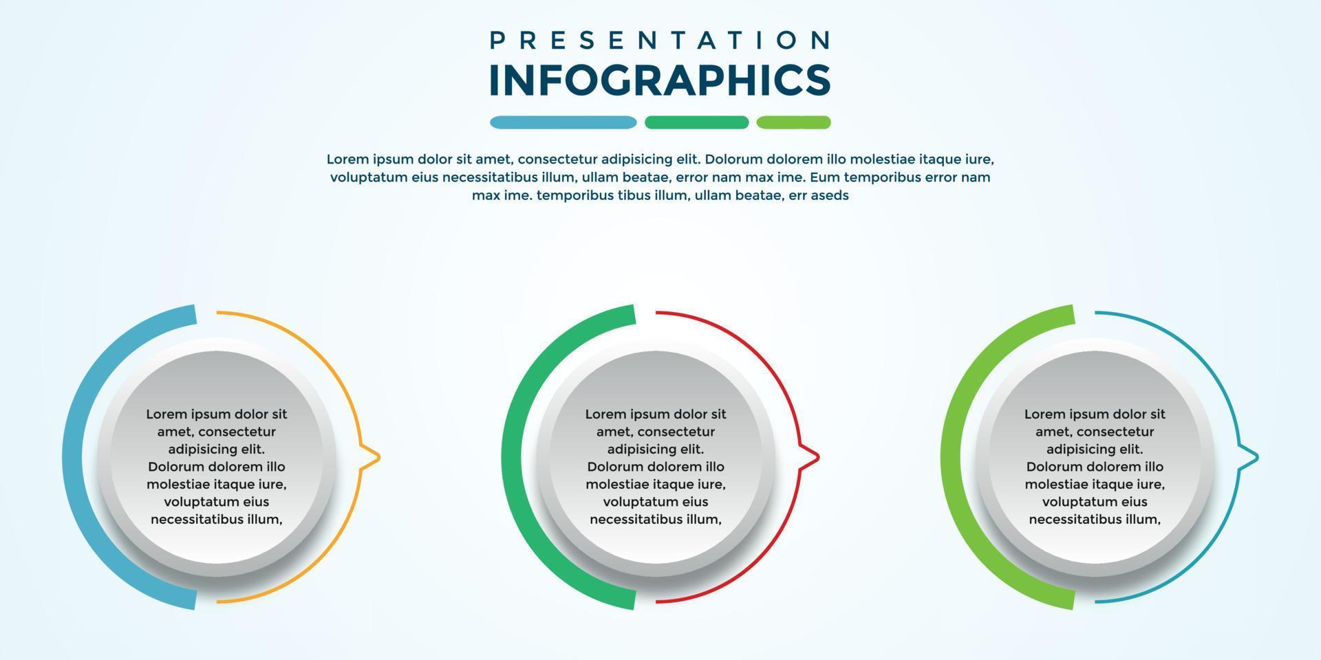 editable presentation infographic template eps file vector