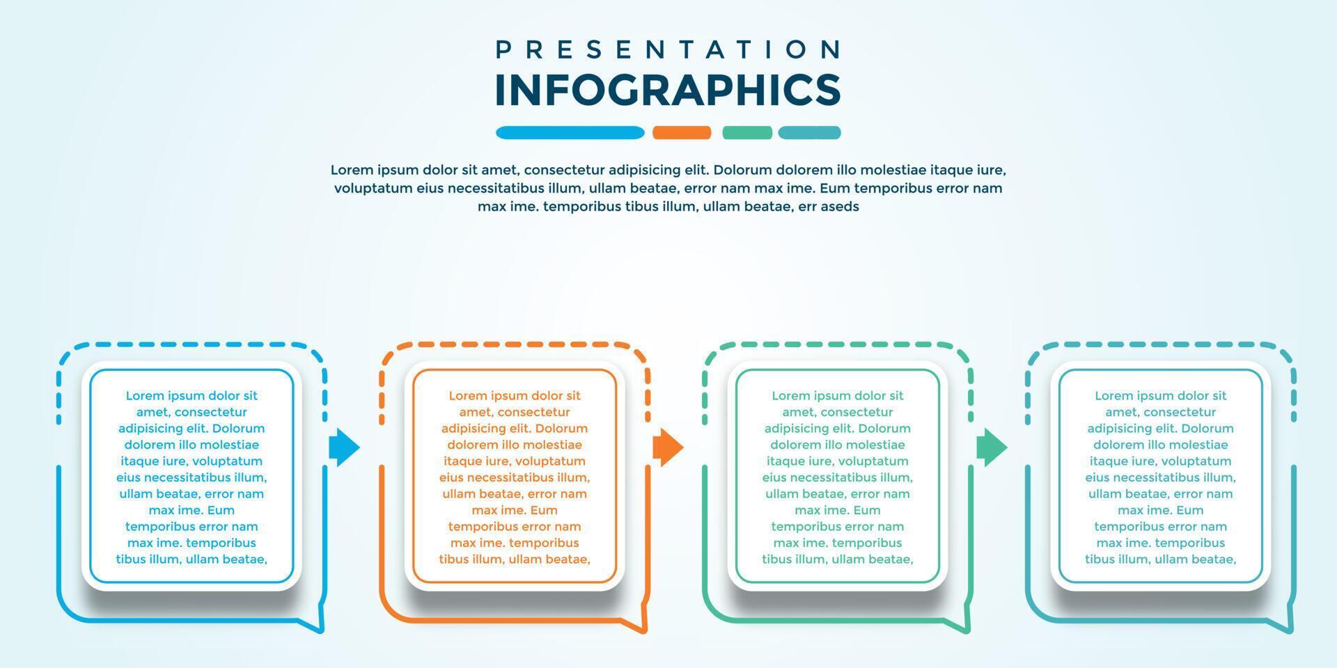 editable presentation infographic template eps file vector