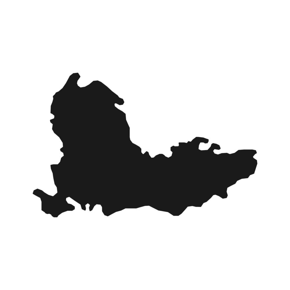 sureste de inglaterra, mapa de la región del reino unido. ilustración vectorial vector