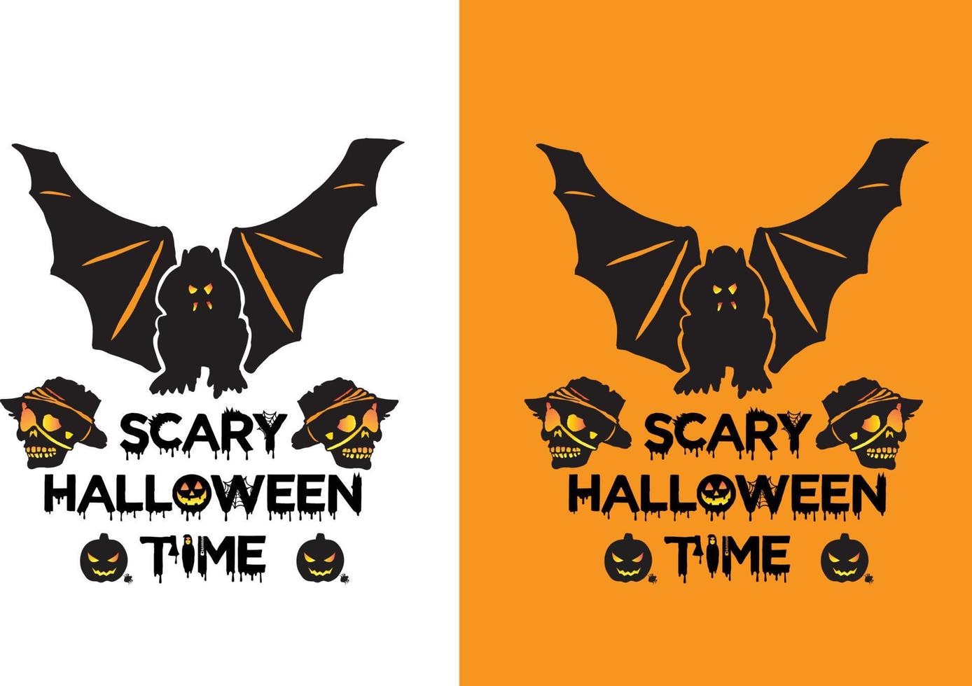 Halloween T-Shirt Design Template vector