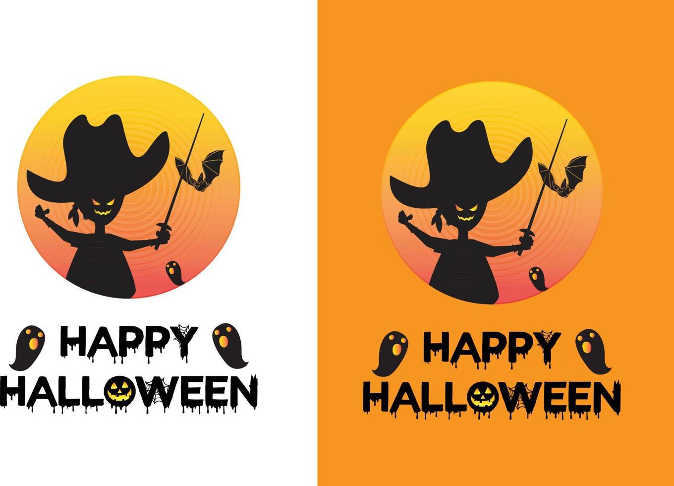 Halloween T-Shirt Design Template vector