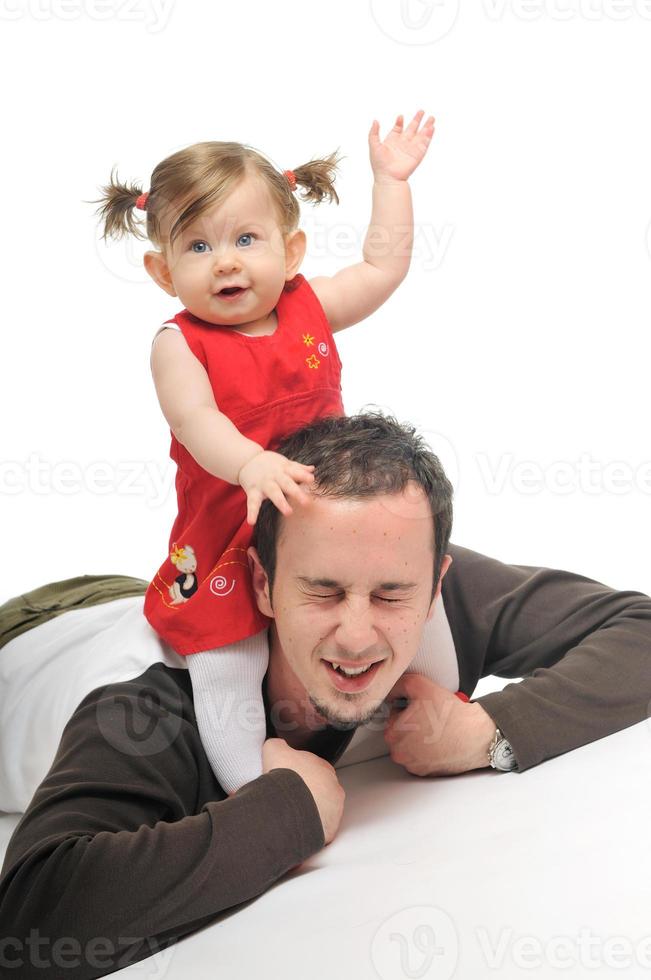 father baby isolated photo