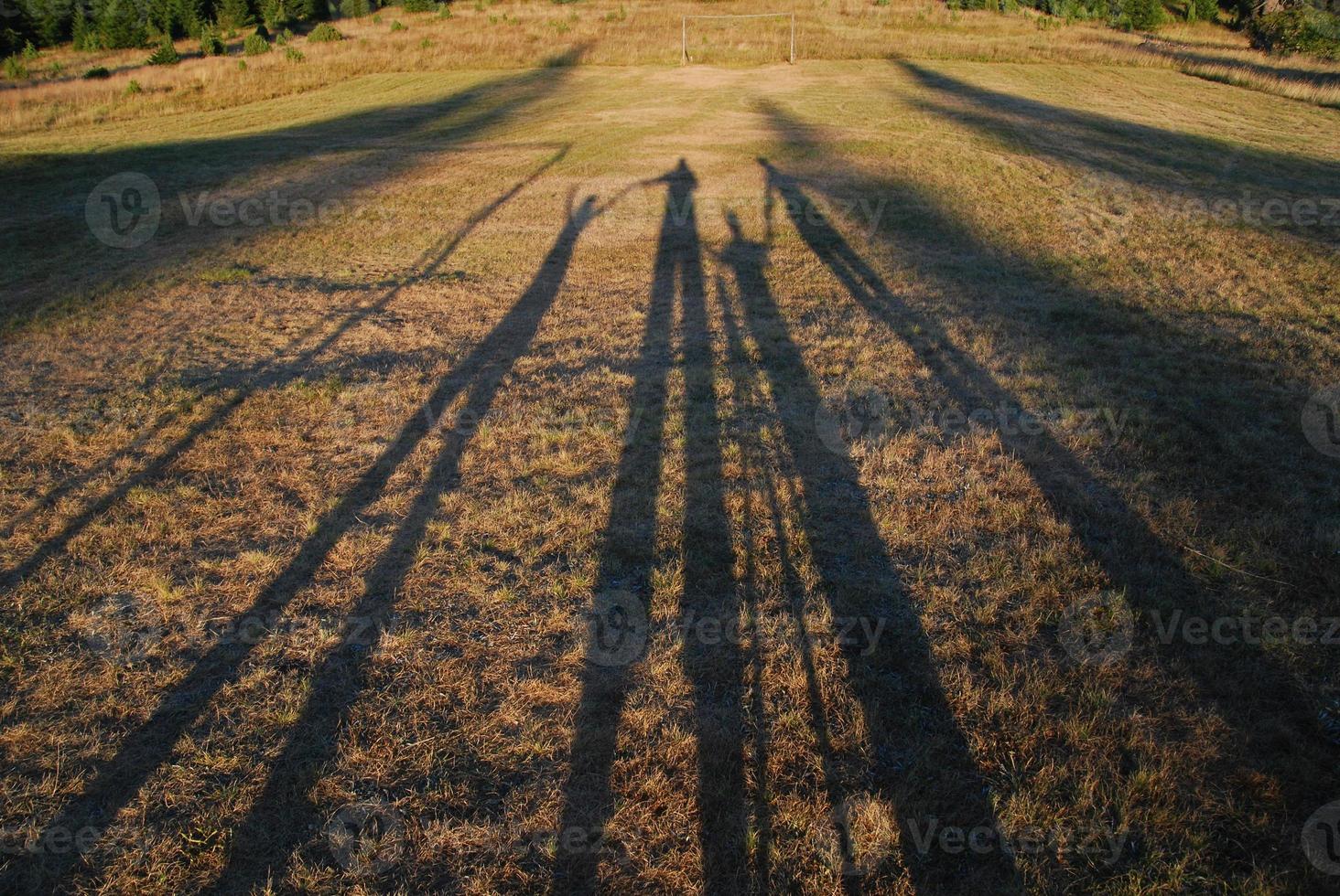 Silhouette of a family photo