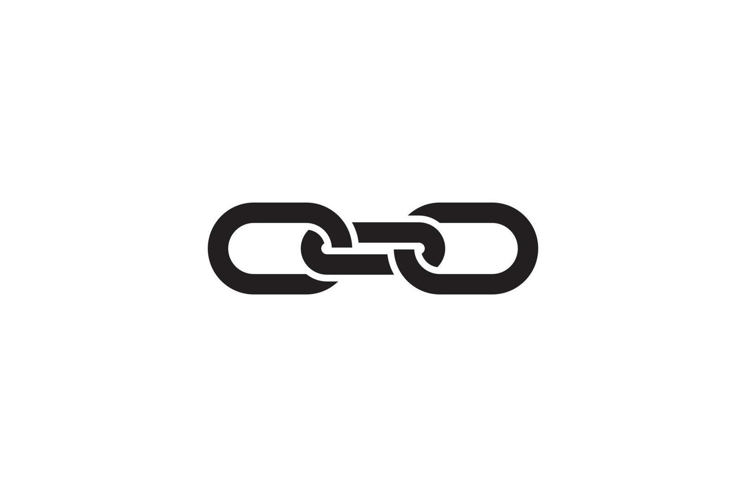 Chain link icon. Connection sign vector illustration. Linked interface design.