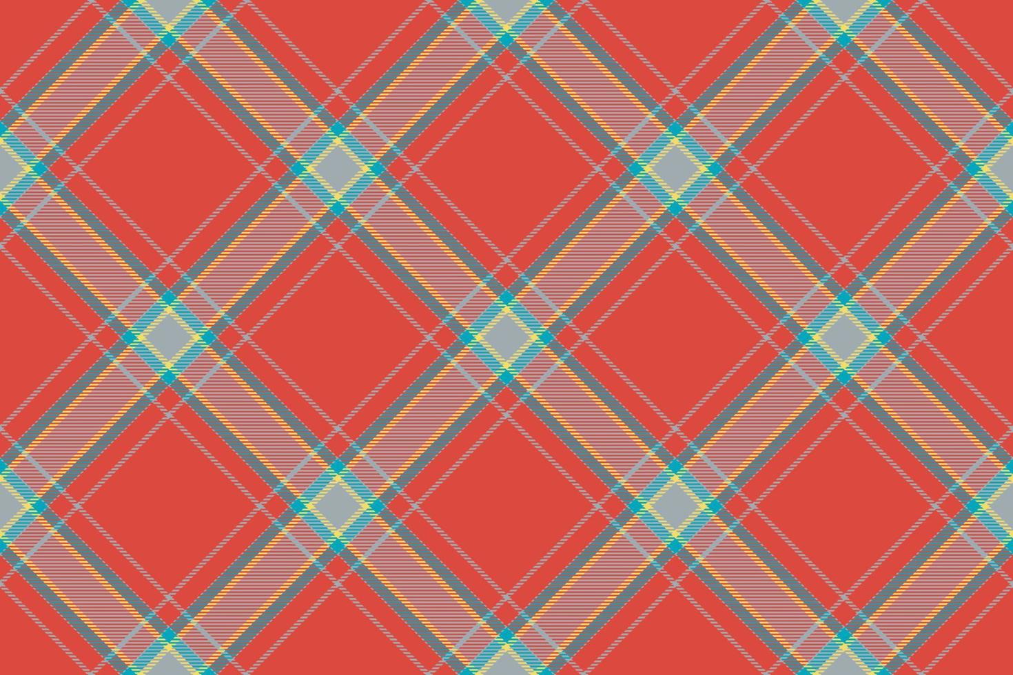 Tartan plaid background, diagonal check seamless pattern. Vector fabric texture for textile print, wrapping paper, gift card, wallpaper.