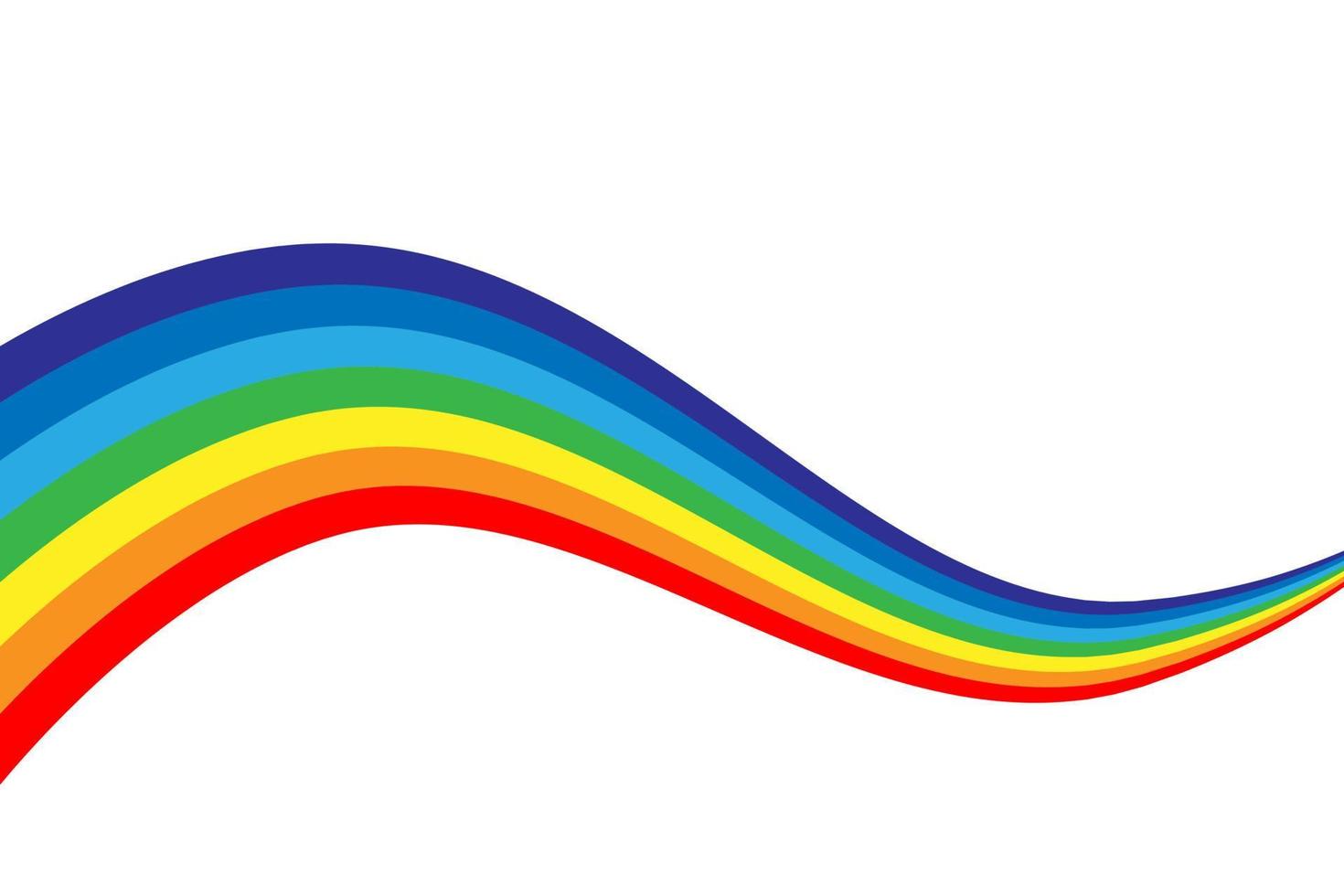 Rainbow vector illustration. Colorful abstract design. Color graphic symbol rain bow.