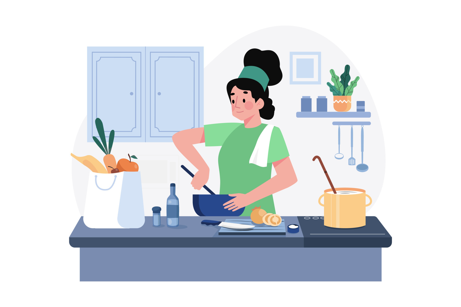 Cooking And Kitchen Illustration Concept On White Background 11634325 Vector Art At Vecteezy 