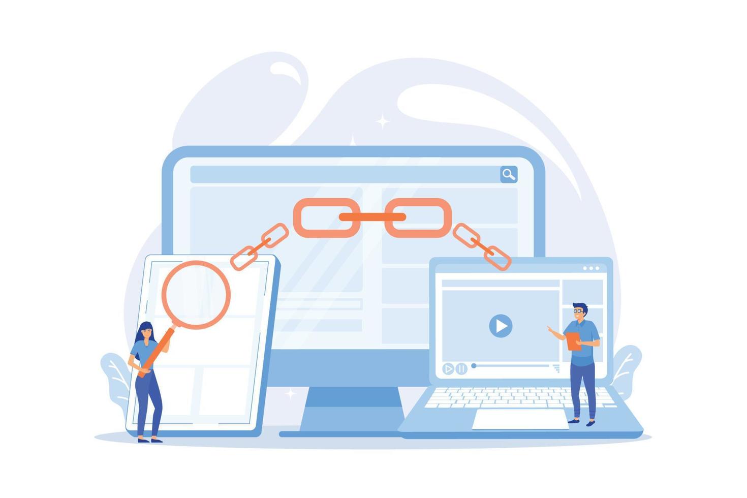 Link Building Vector Art, Icons, and Graphics for Free Download