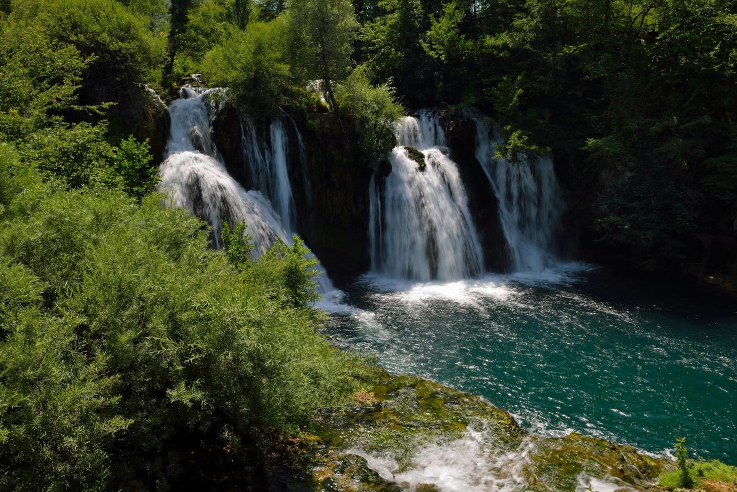 View of a waterfall photo