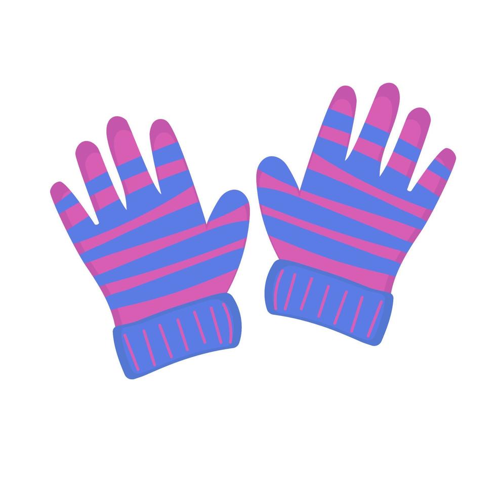 guantes para niños y persona de dibujos animados guante de niño mano con el  dedo. ropa