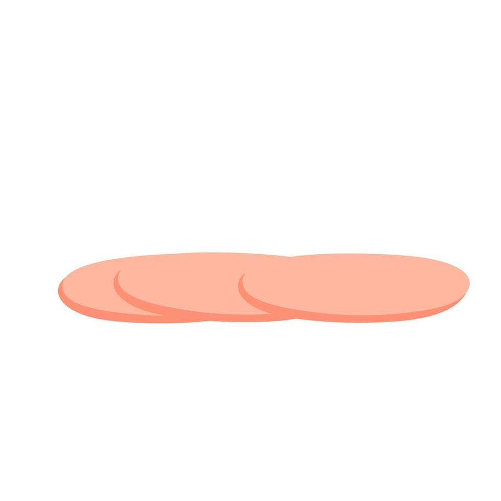 Sausage food meat and dinner icon vector illustration. Delicious product cooking and eat. Fat wurst symbol and breakfast snack object. Drawing market menu and gastronomy eating. Tasty picnic and lunch