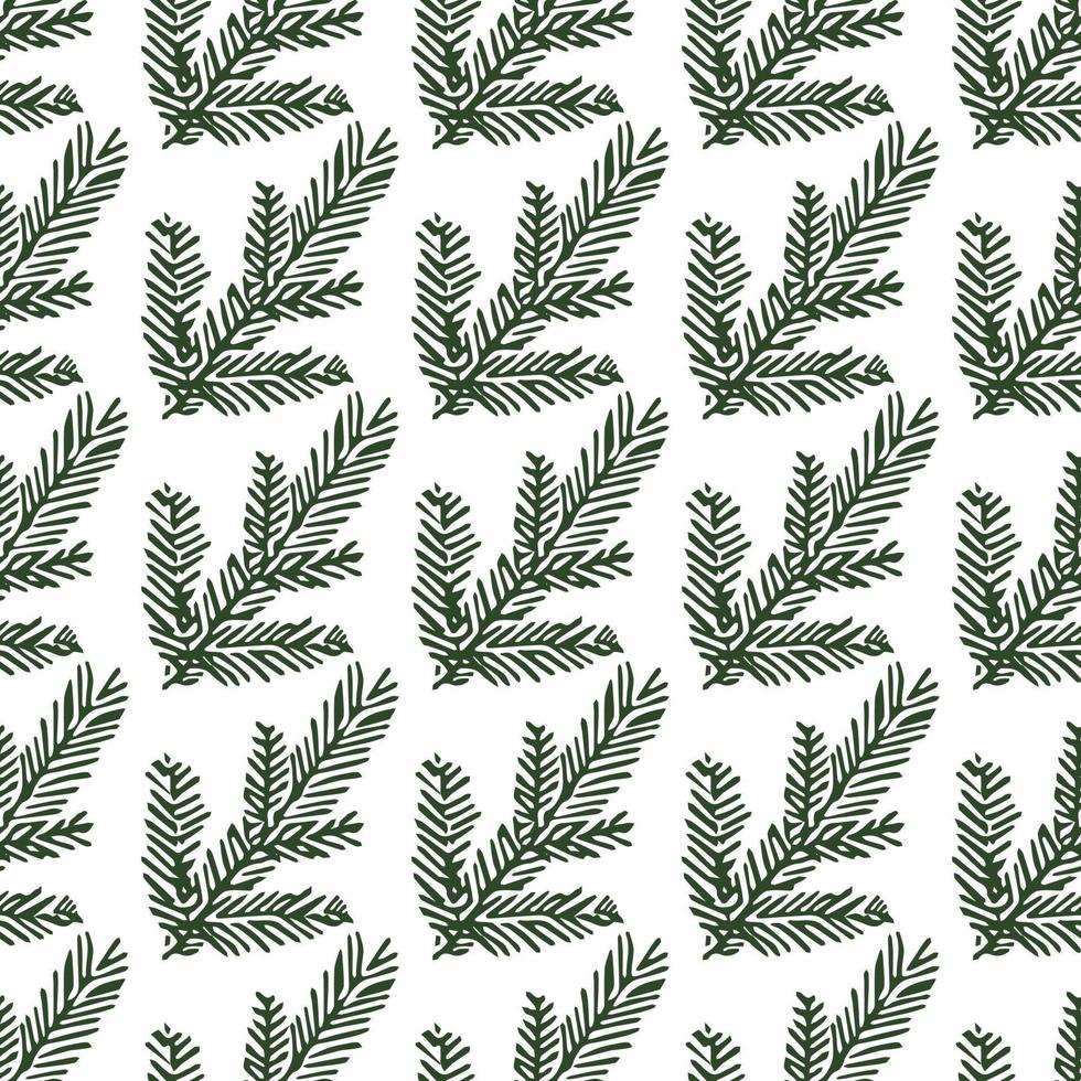 Seamless christmas tree pattern. christmas tree background. Doodle illustration with christmas tree vector