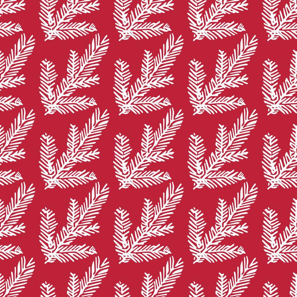 Seamless christmas tree pattern. christmas tree background. Doodle illustration with christmas tree vector