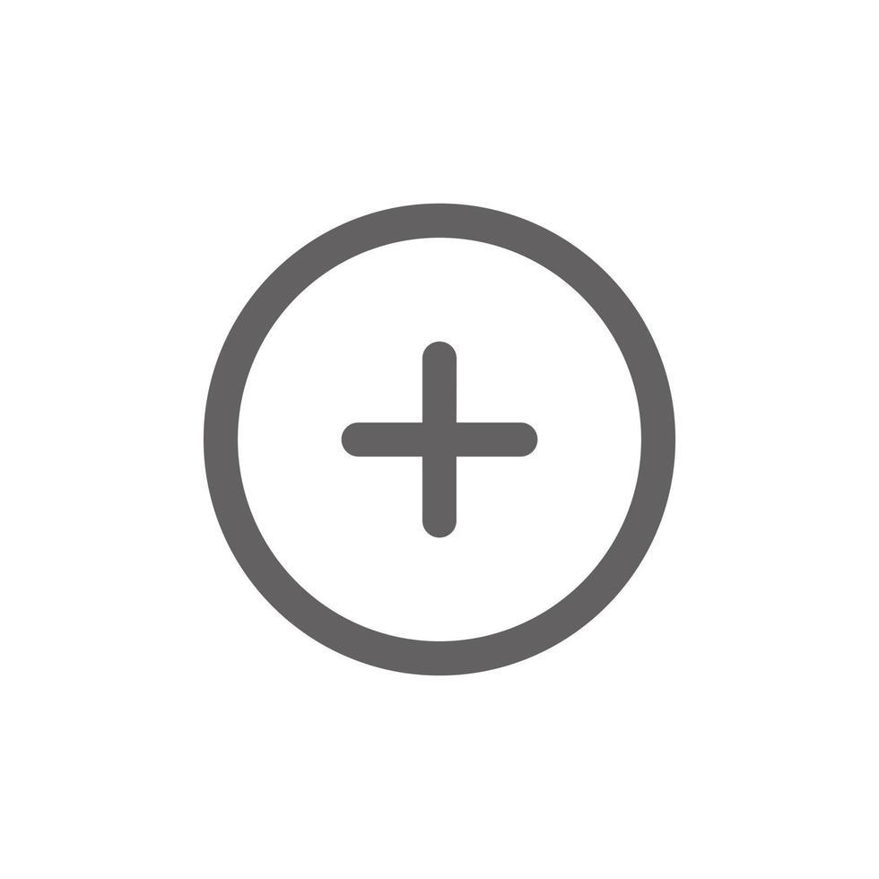 plus sign icon. Perfect for web design or user interface applications. vector sign and symbol