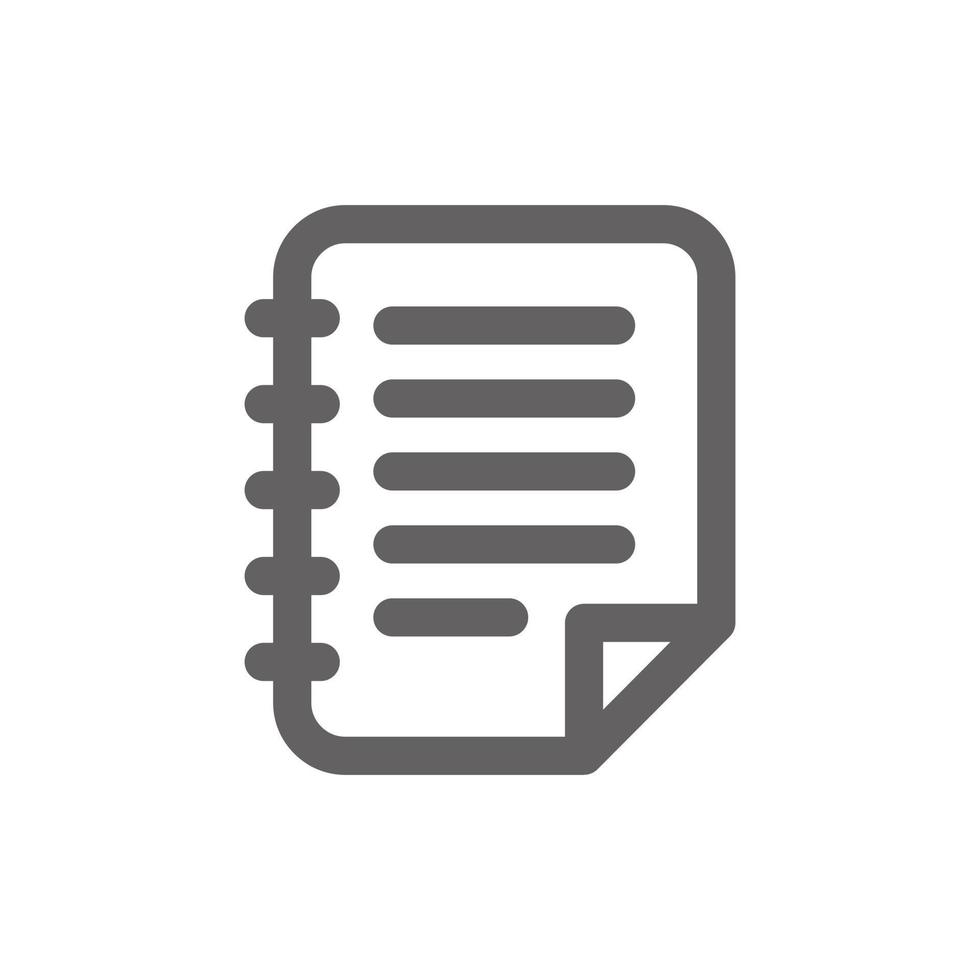 Document icon. Perfect for mobile icon or user interface applications. vector sign and symbol