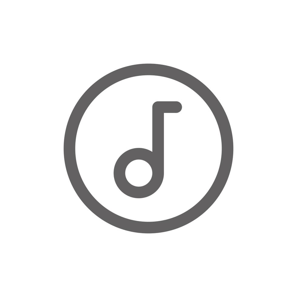 Music icon. Perfect for mobile icon or user interface applications. vector sign and symbol