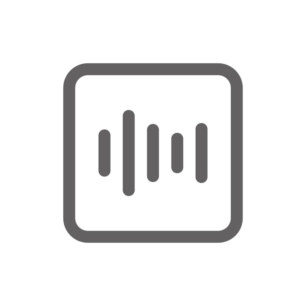 Music Spectrum icon. Perfect for mobile icon or user interface applications. vector sign and symbol
