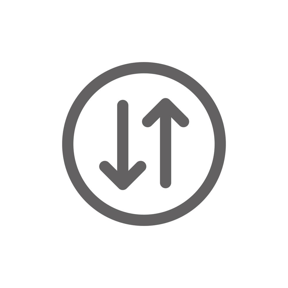 Updown icon. Perfect for mobile icon or user interface applications. vector sign and symbol