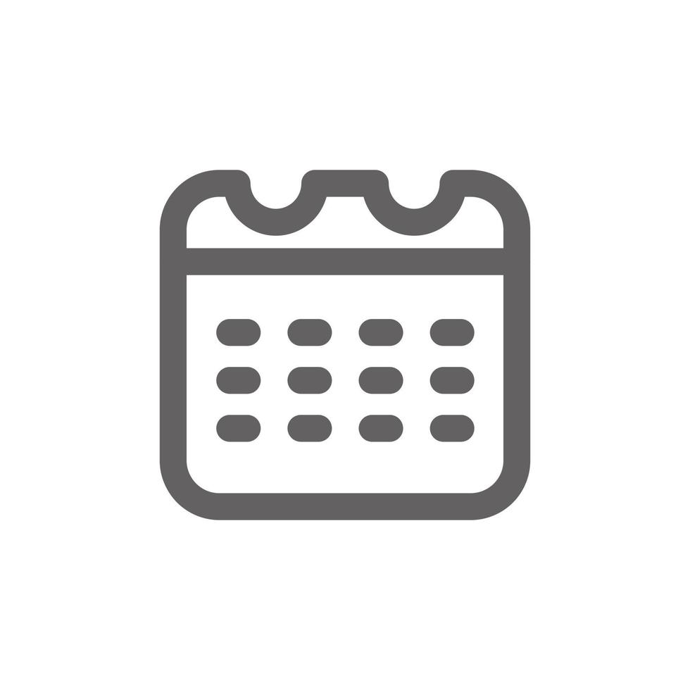 date icon. Perfect for mobile icon or user interface applications. vector sign and symbol