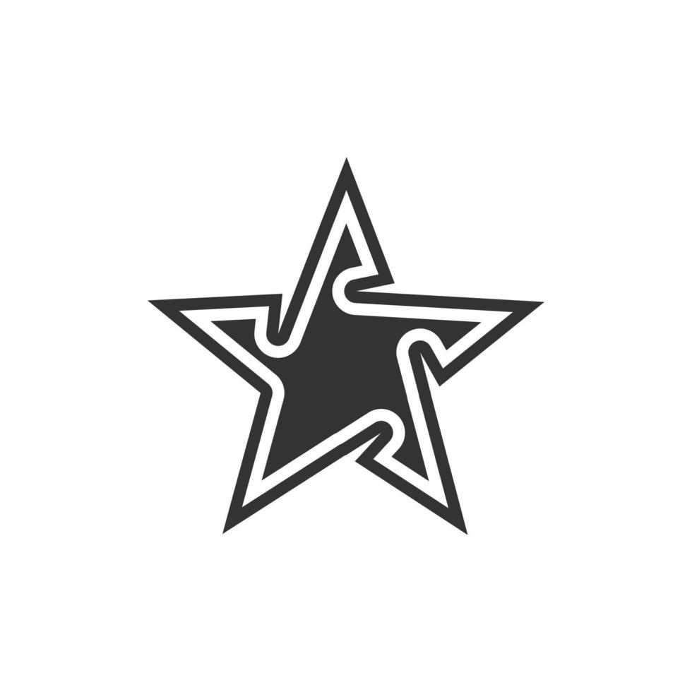 Black star icon vector design template