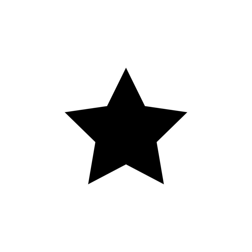 plantilla de diseño de vector de icono de estrella negra