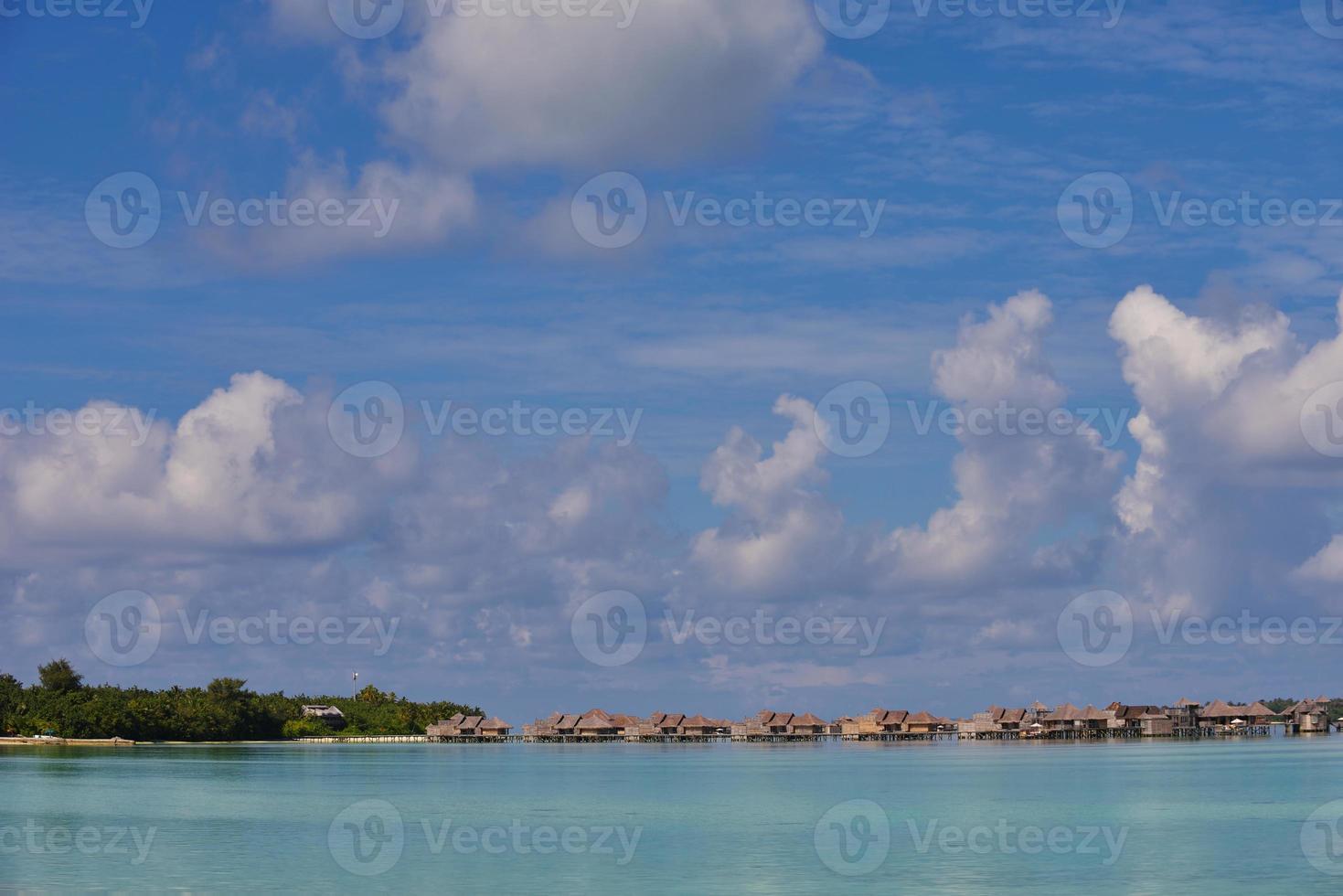 vista a la playa tropical foto