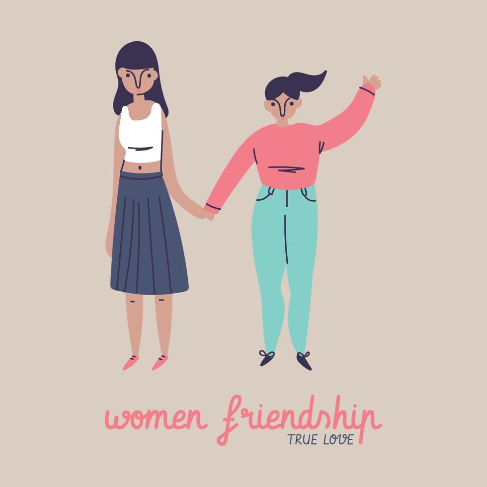 Women Friendship Illustration vector