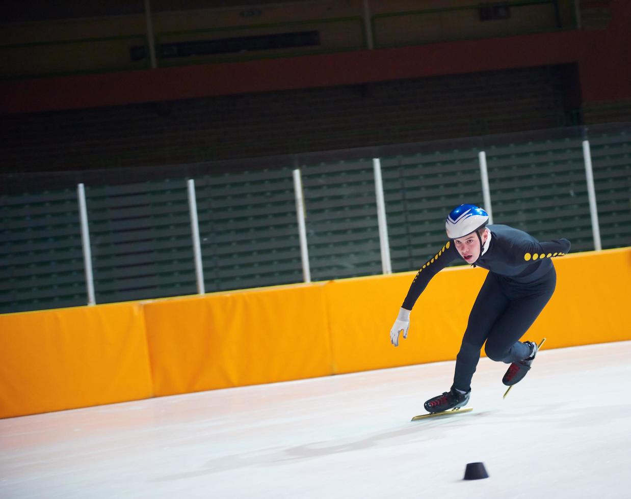 vista de patinaje de velocidad foto