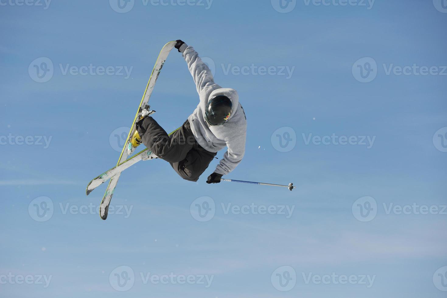 Ski jump view photo