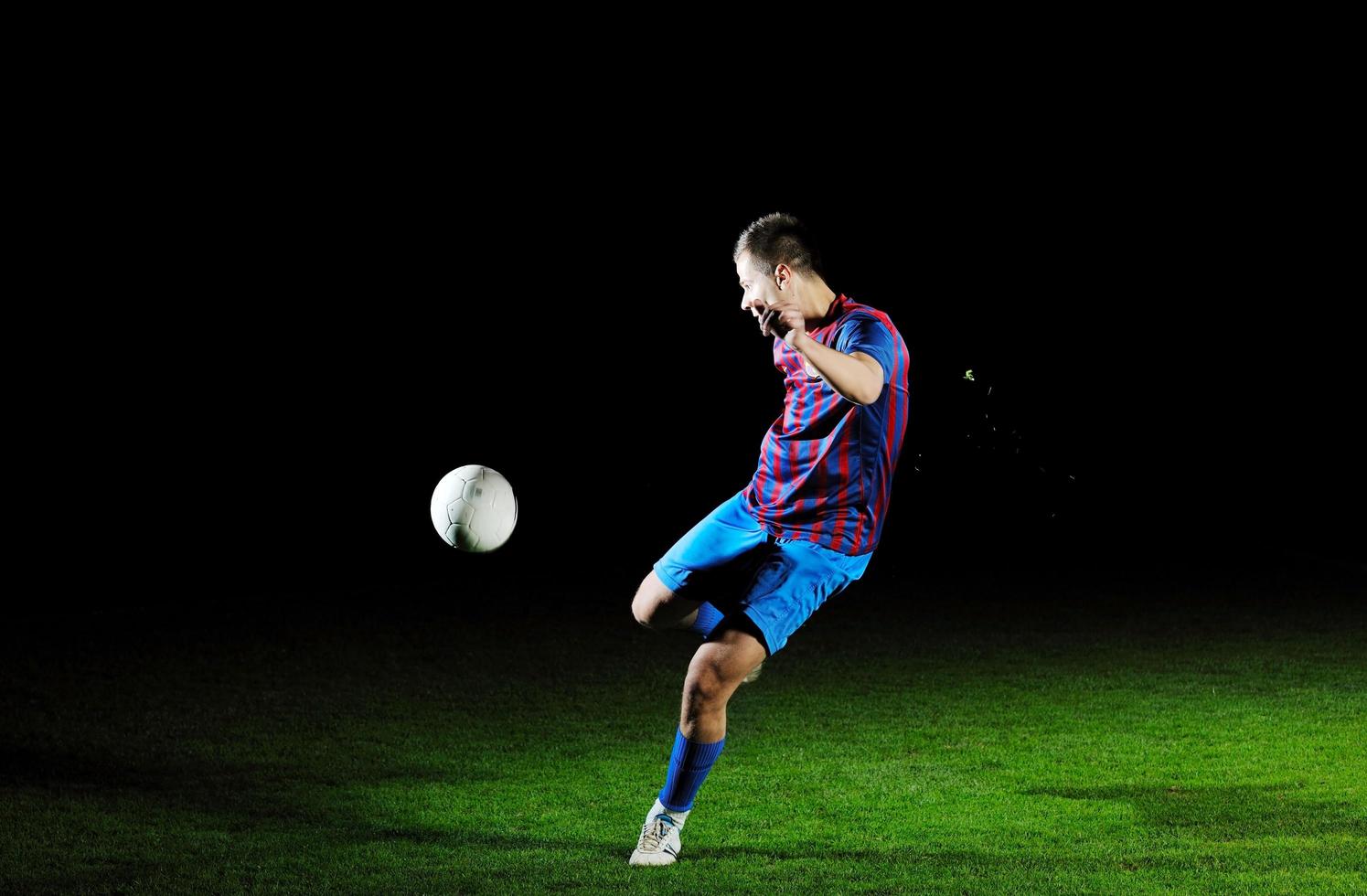 football player in action photo